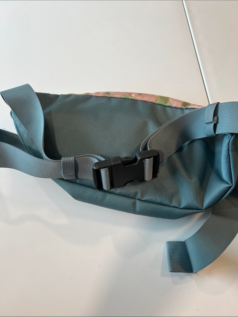 The North Face - Pink Cactus Print and Teal Waist Bag, fanny, crossbody - Picture 2 of 7